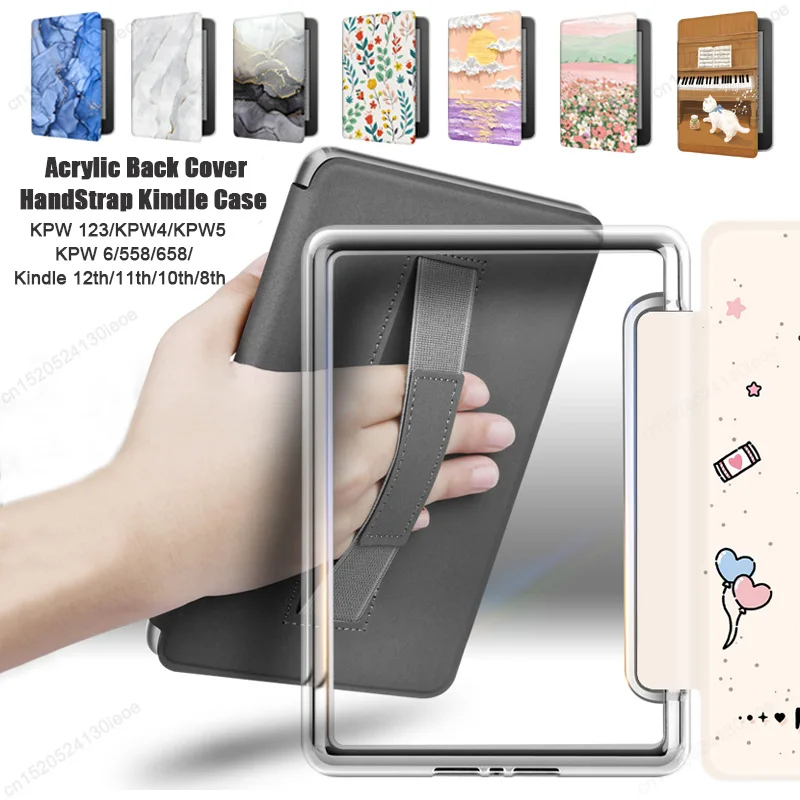 حافظة ذكية شفافة لجهاز Kindle Paperwhite الجديد 6 5 4 3 2 1 2024 12th 2022 11th 10th 8th Generation 6 ''6.8'' 7'' غلاف الكتاب الإلكتروني