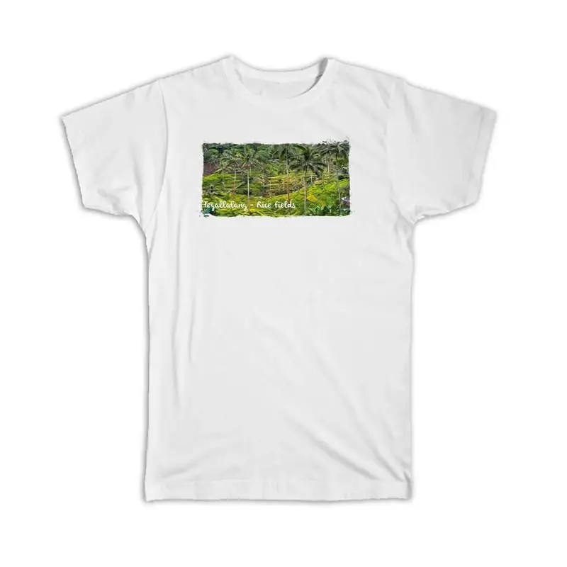 Tegallalang Rice Fields Bali Indonesia T shirt