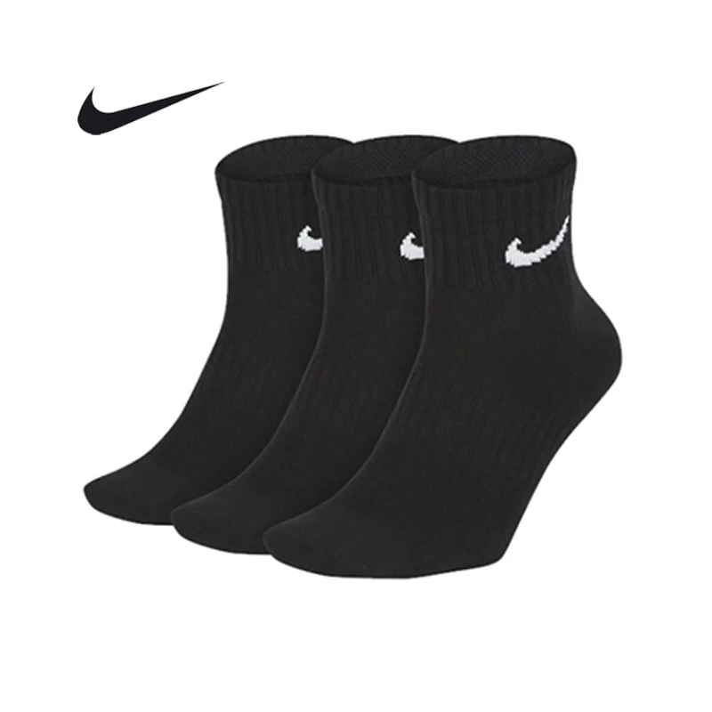 

Носки NIKE унисекс Dri-FIT для тренировок, быстросохнущие, низкие, легкие, на каждый день (3 пары) SX7677-010