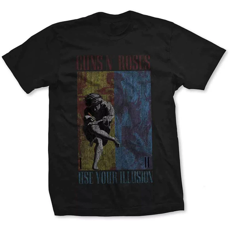 Classic Vintage November Rain Guns N' Roses T-shirt Cotton Men Women Rock Band Music Graphic Tee Retro Short Sleeve Tops