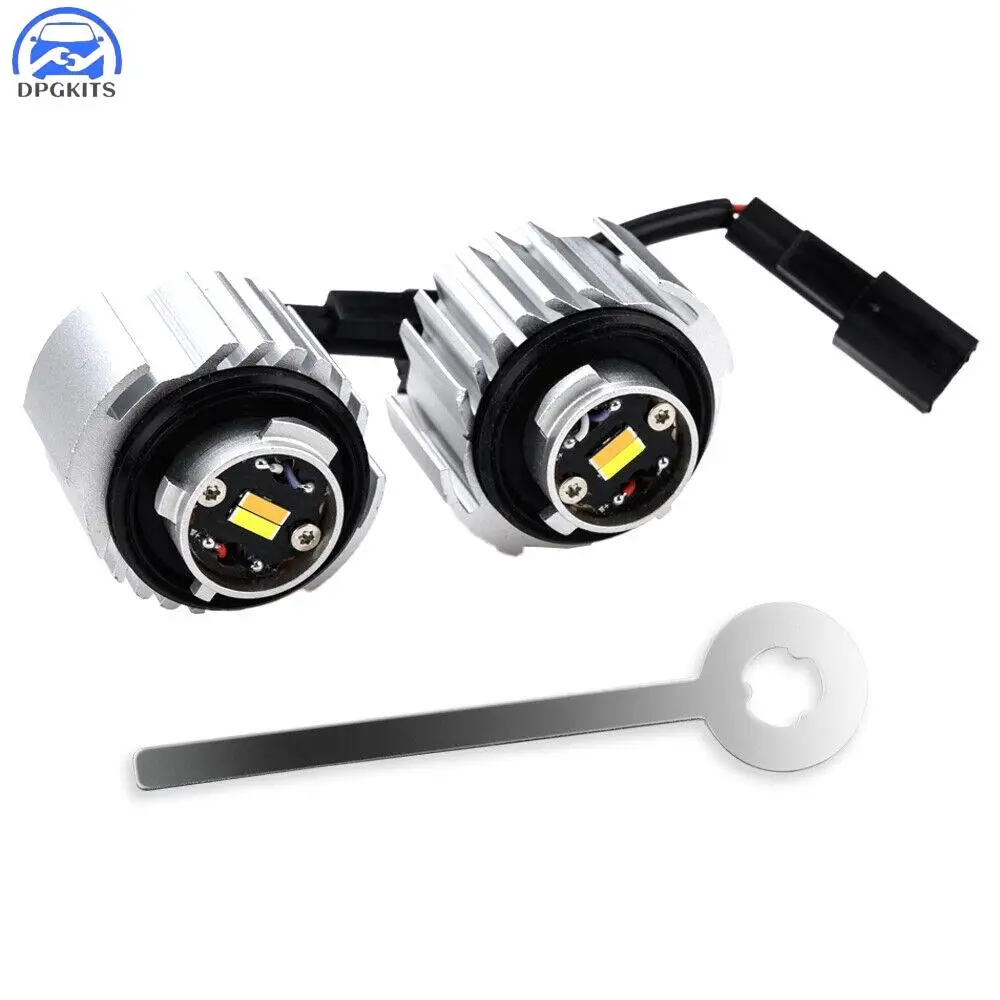 DPGKITS Yellow/White L1B LED Front Fog Light Bulbs For Honda Civic Accord Ridgeline CR-V Passport Acura Integra Car Accessories