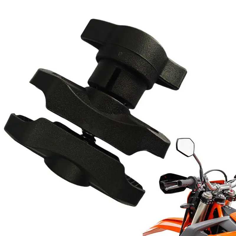 Cycling Handlebar Clamp Base Motorbike Handlebar Ball Clamp Mount Base Shock-Absorbing Tool Heavy Duty Alloy Support For