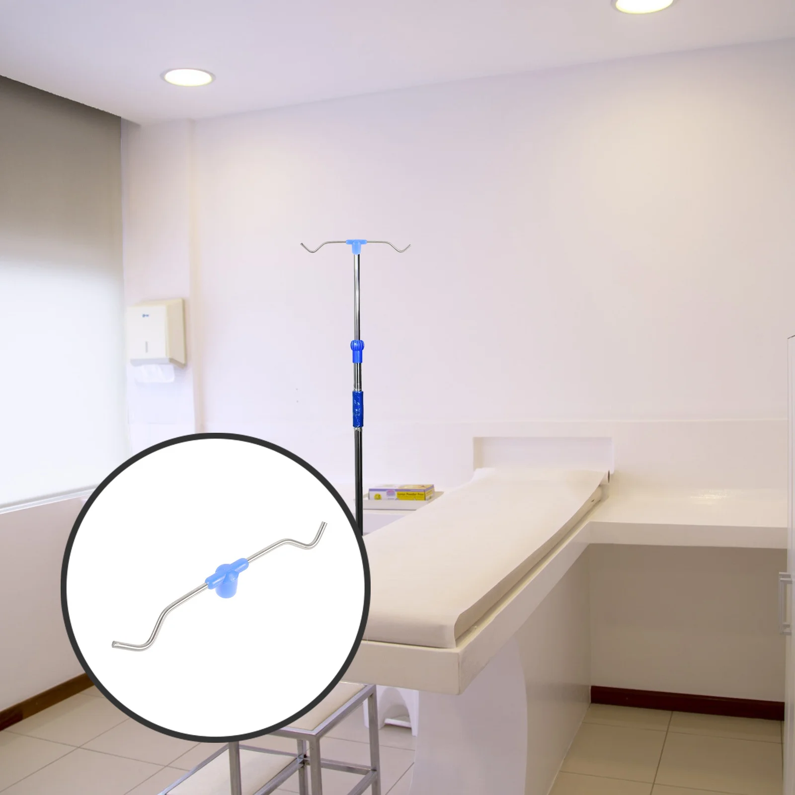 Suporte de infusão gancho metal plástico leve confiável iv pólo peças para casa clínica hospital rack de infusão iv pólo suporte gancho