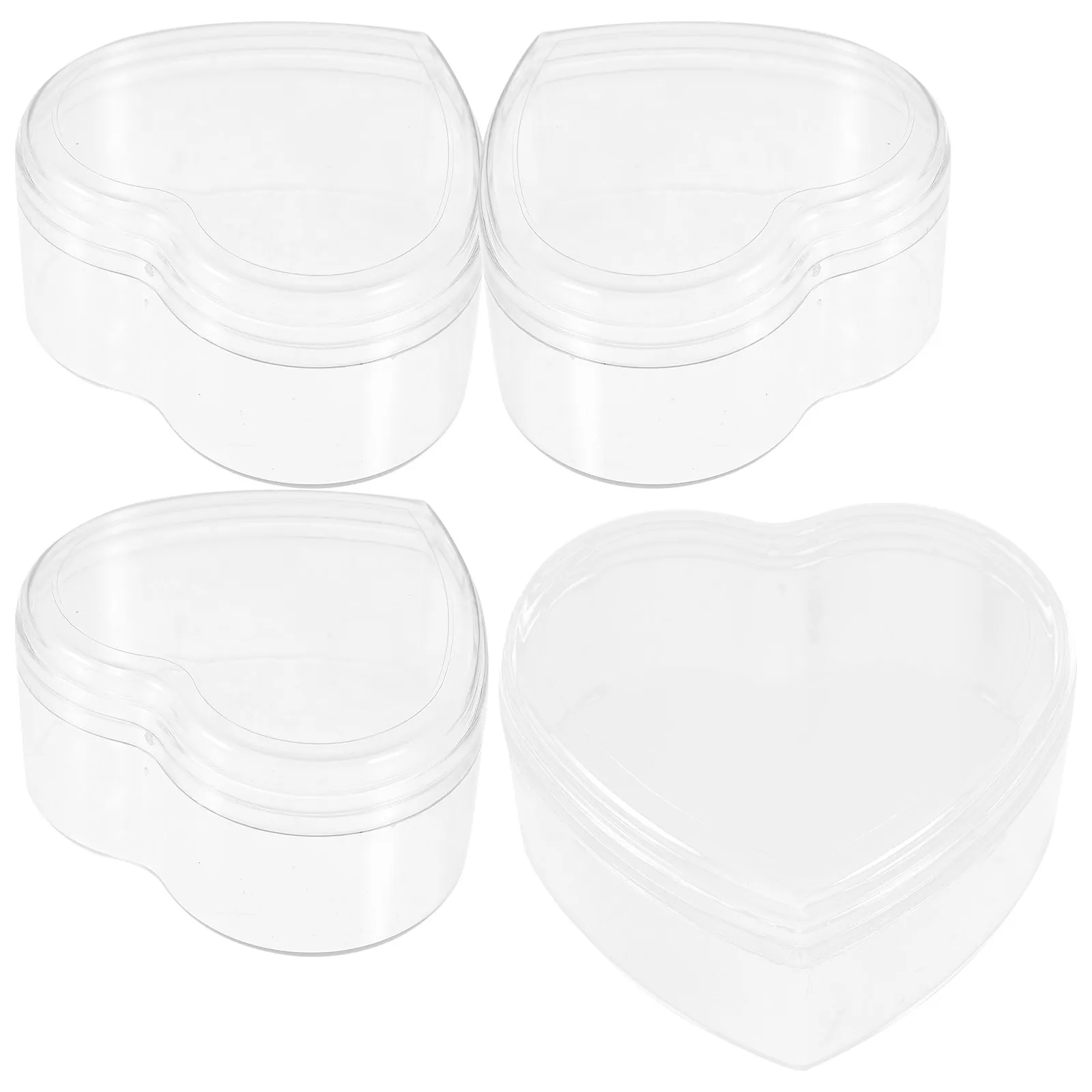 

12Pcs Heart Shape Candy Jewelry Storage Box Fine Workmanship Dust Protection Desktop Jewelry Organizer Earrings Necklace Ring