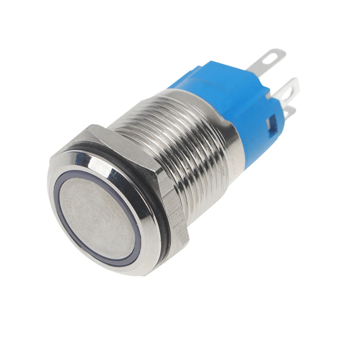 

Ring 12V Momentary Push Button Waterproof Self Lock Round 16mm Screw Mounting IP66 Anti Rust Electric Appliances