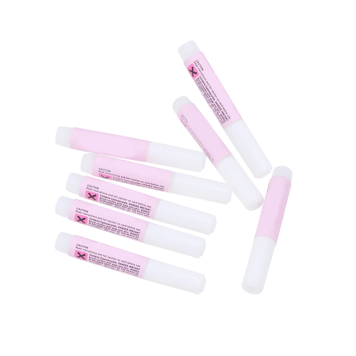 

8pcs Nail Glue Safe Professional Material Practical Nail Art Decoration Rhinestones French Tips Mini Beauty Portable