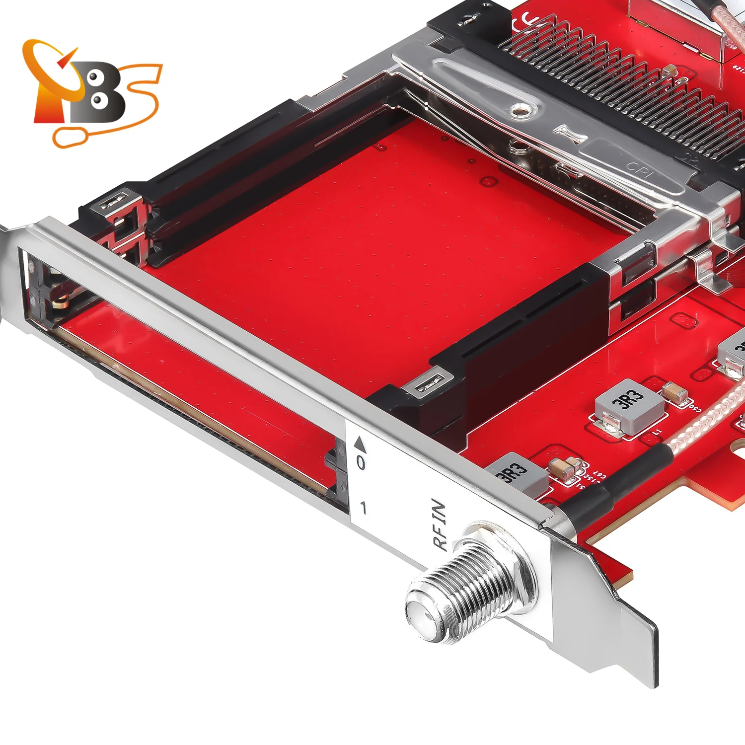 TBS6290SE DVB-T2/T/C(J.83A/B/C)/ISDB-T/C/ATSC1.0 موالف مزدوج بطاقة CI PCIe مشفرة استقبال التلفزيون