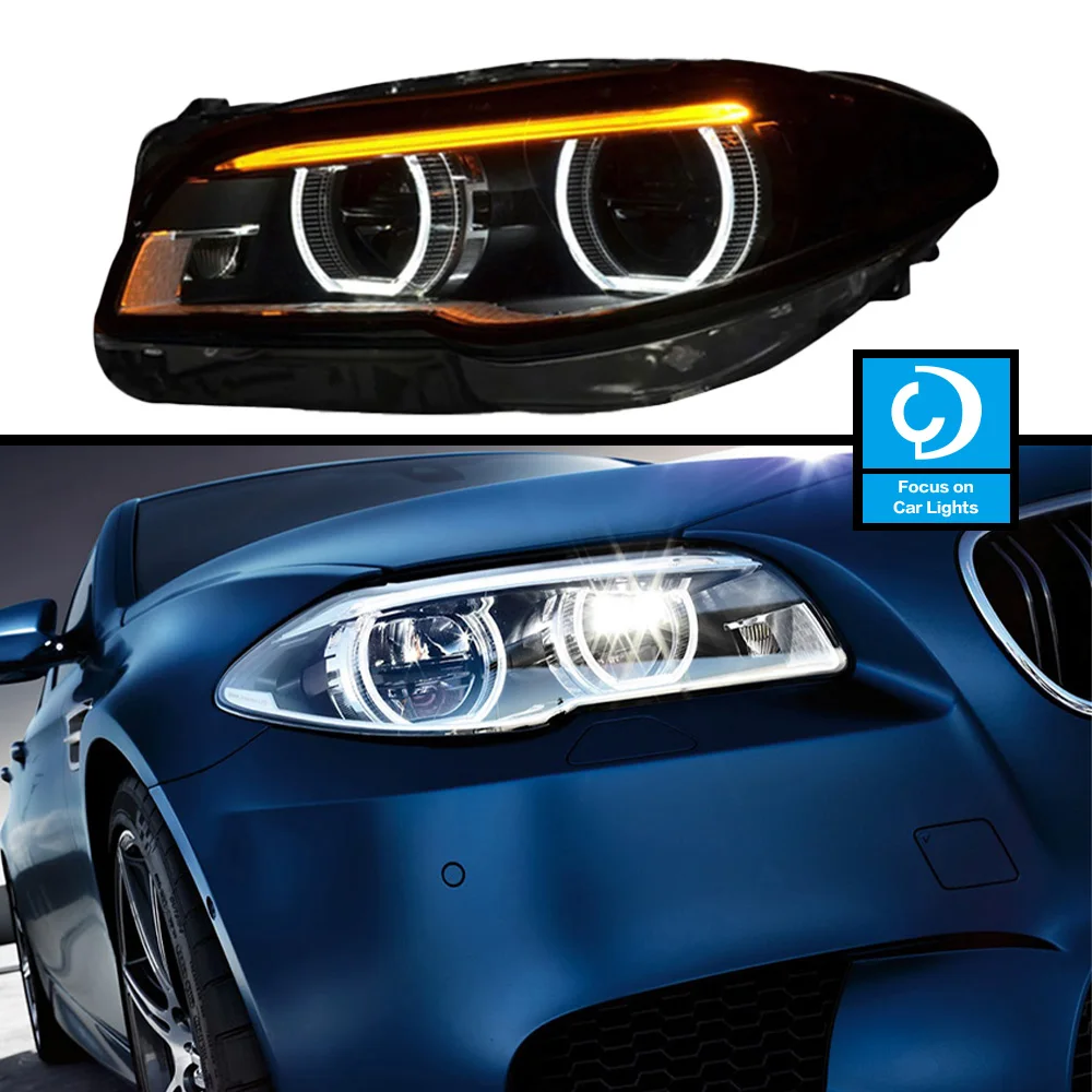 

Car Front Headlight For BMW F10 F18 528i 530i 535i M5 DTM Head Lamp Styling Luxury With Dynamic Turn Signal Lens Automotive 2PCS