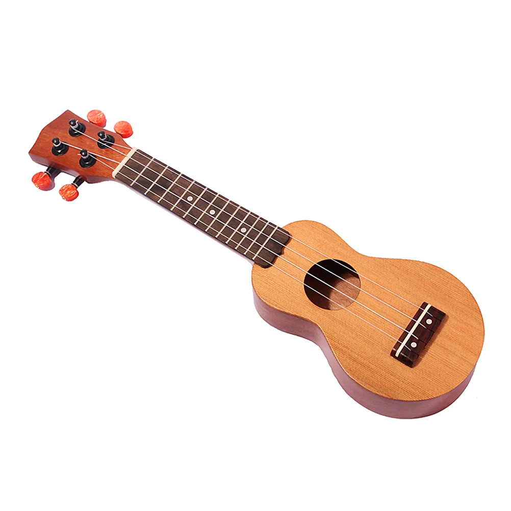 

Mini Pocket Ukulele Spruce Sapele Rosewood Fretboard 4 Strings Sound Hole Travel Hawaiian Soprano Ukelele Kids Wood 45X15X4.5Cm