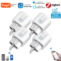 Tuya Smart Wifi Socket 16A/20A EU Smart Plug With Power Monitoring Smart Life APP Remote Control Support Google Assistant Alexa