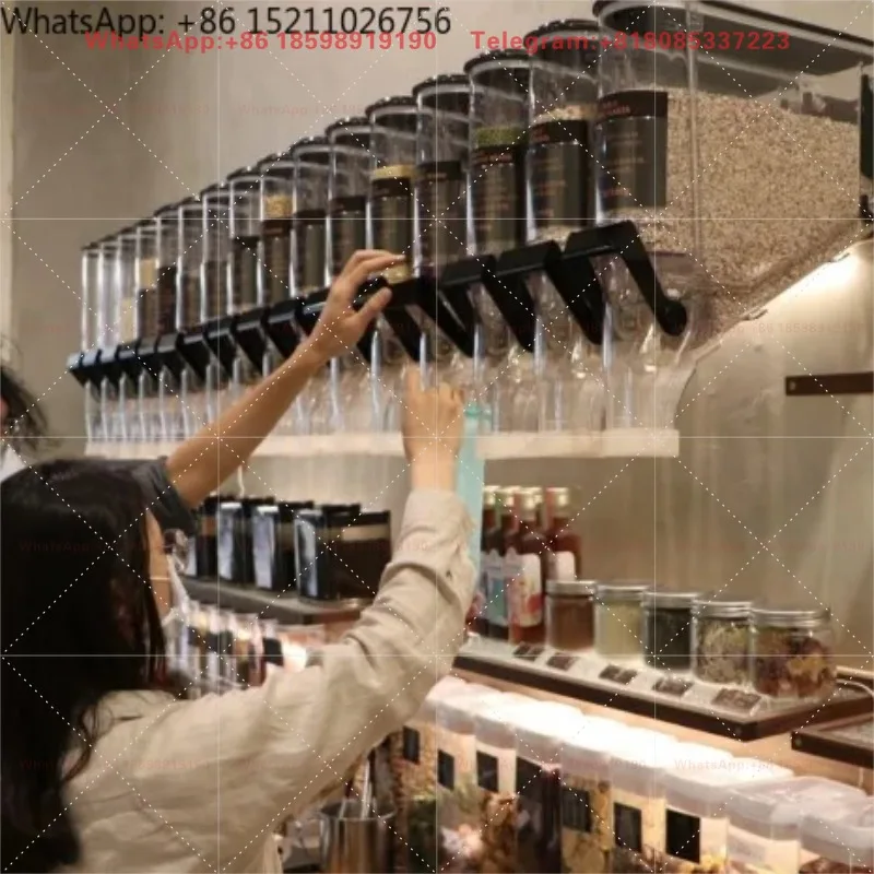 Wall Mounted Food Storage Bulk Dry Food Candy Grain Rice Nuts Cereal Dispensers