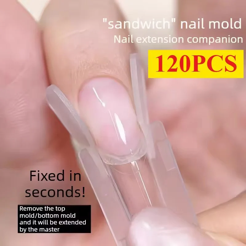 2026 New 120pcs Transparent Sandwich Double Armor Plate Rocket Type Reusable Full Set of Double Armor Molds Top & Bottom