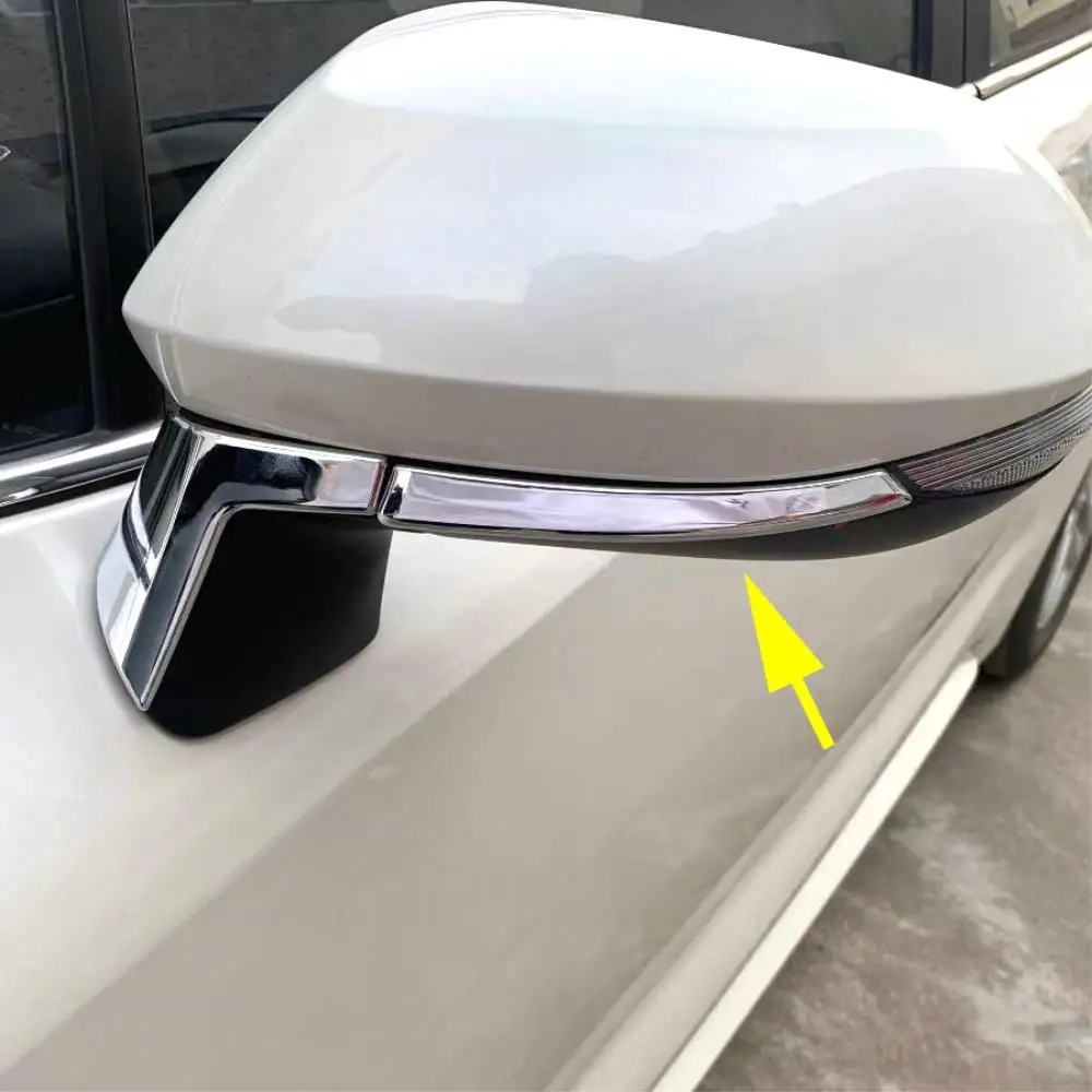 For Toyota Corolla Hatchback Sedan 2019-2026 Chrome Side Rearview Mirror Trim Strips Stylish Exterior Accessories