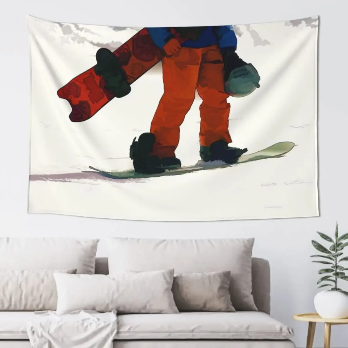 

Ready to Ride! - Snowboarder Tapestry Living Room Decoration Bedrooms Decor Tapestry