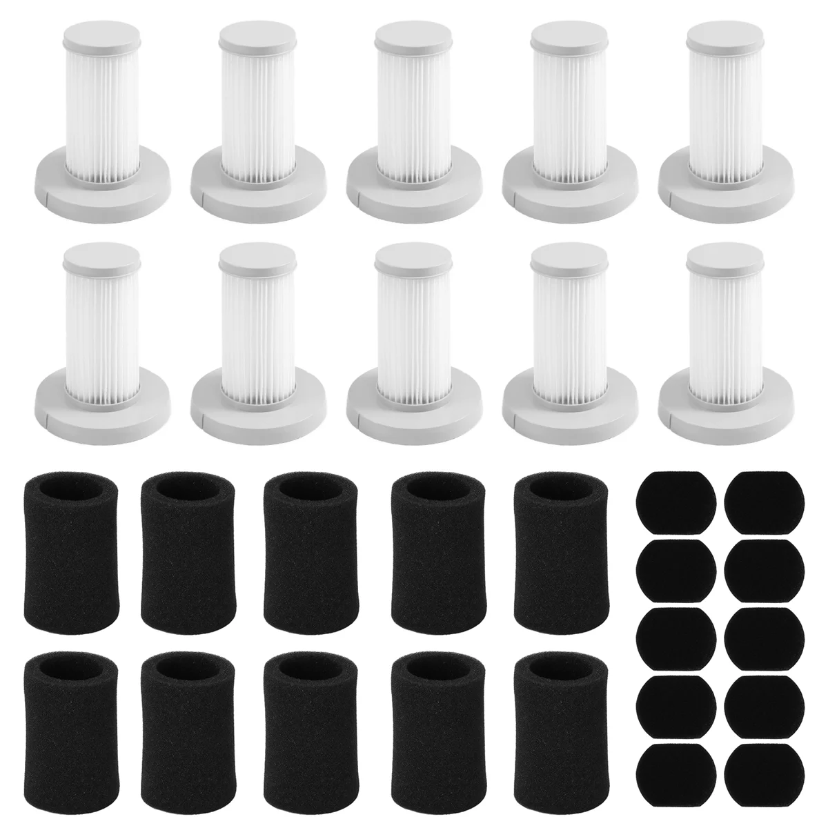 10 مجموعات يده مكنسة كهربائية Hepa إسفنجة مرشحة مجموعة مرشح ل Deerma DX700 DX700S فراغ إكسسوارات قطع غيار