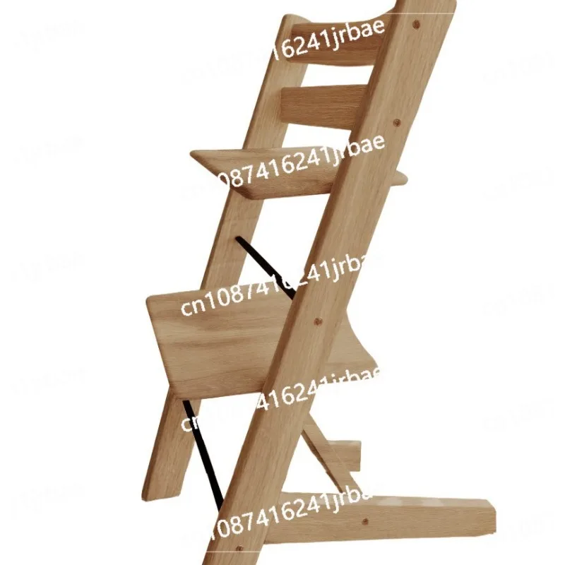 

Стул для кормления ребенка из цельного дерева, детский обеденный стульчик для кормления для детского стула, многофункциональный