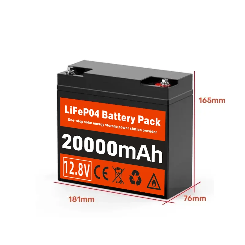 New 12.8V 20Ah Battery LiFePO4 DeepCycle Rechargeable Battery With BMS for Kid Toys Car Emergency Power Supply Rechargeable.