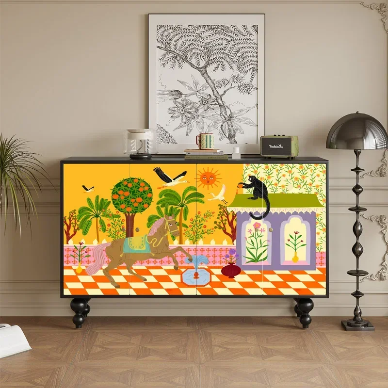 

Скандинавские шкафы для гостиной с духами, роскошные деревянные шкафы для гостиной середины века, садовая модная мебель Vitrina