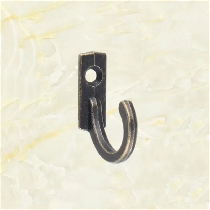 5/10 PCS gancio a polo singolo Mini formato a parete Retro appendiabiti per cappotti cappelli asciugamani chiavi