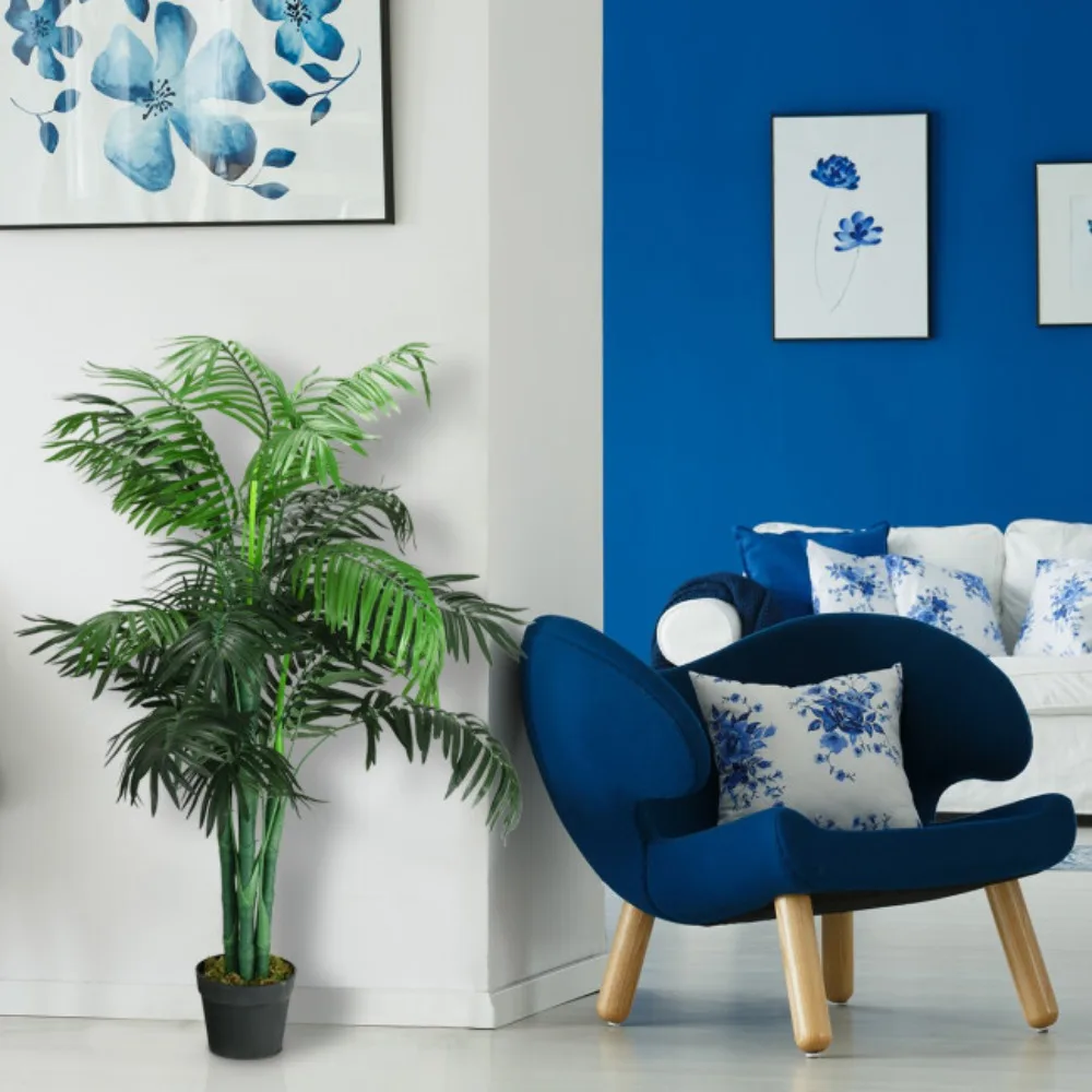 

3,5 фута искусственная пальма Areca декоративное шелковое дерево с корзиной в/наружным декором для дома