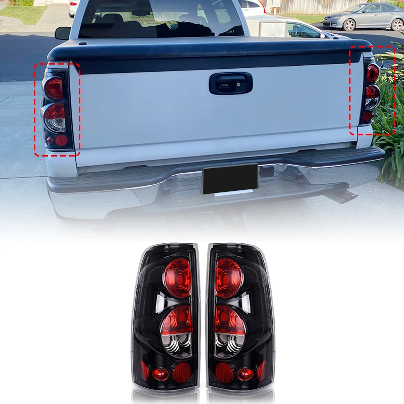 Luces traseras para Chevy Silverado 1500 2500 3500/2007 Silverado 1999-2006 con estilo de carrocería clásico/1999-2002 GMC Sierra 1500 2500