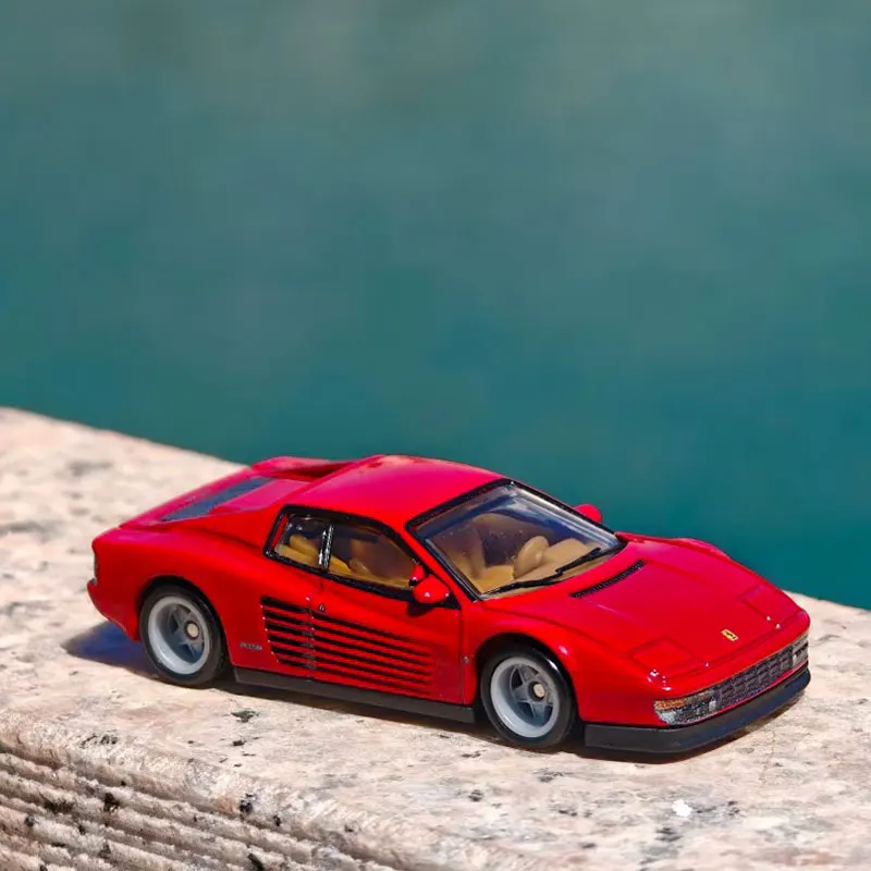 Hot Wheels Ferrari Testarossa Premium Car Culture Modern Classics 1:64 Diecast Model Car Real Riders Metal Body Collectible Toy image 4