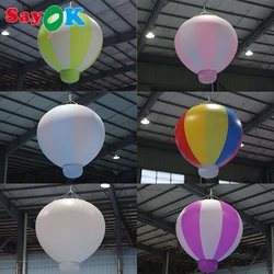 SAYOK PVC Inflatable Hot Air Balloon Large Inflatable Hot Air Balloon with no Frame Advertising Strips Birthday Party Decoration