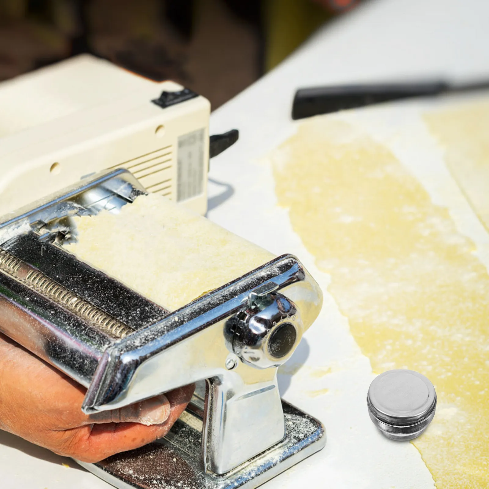 

Noodle Machine Accessories Pasta Maker Knob Part Replacement Stainless Steel Universal Long Lasting Compatible