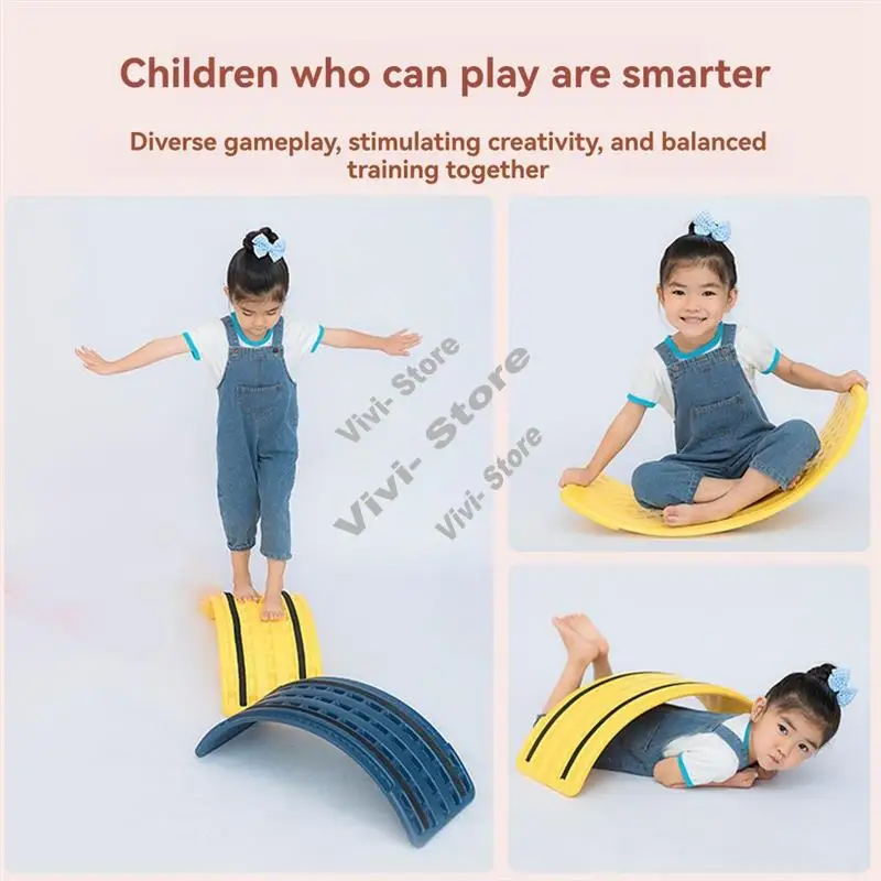 Children's Balance Board Indoor Smart Board Sensory Training Equipment Household  Bend Yoga Board Seesaw