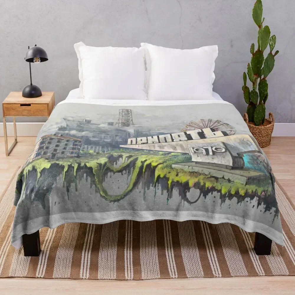 

Chernobyl Throw Blanket Cozy Sofa Blanket for TV Watching Napping