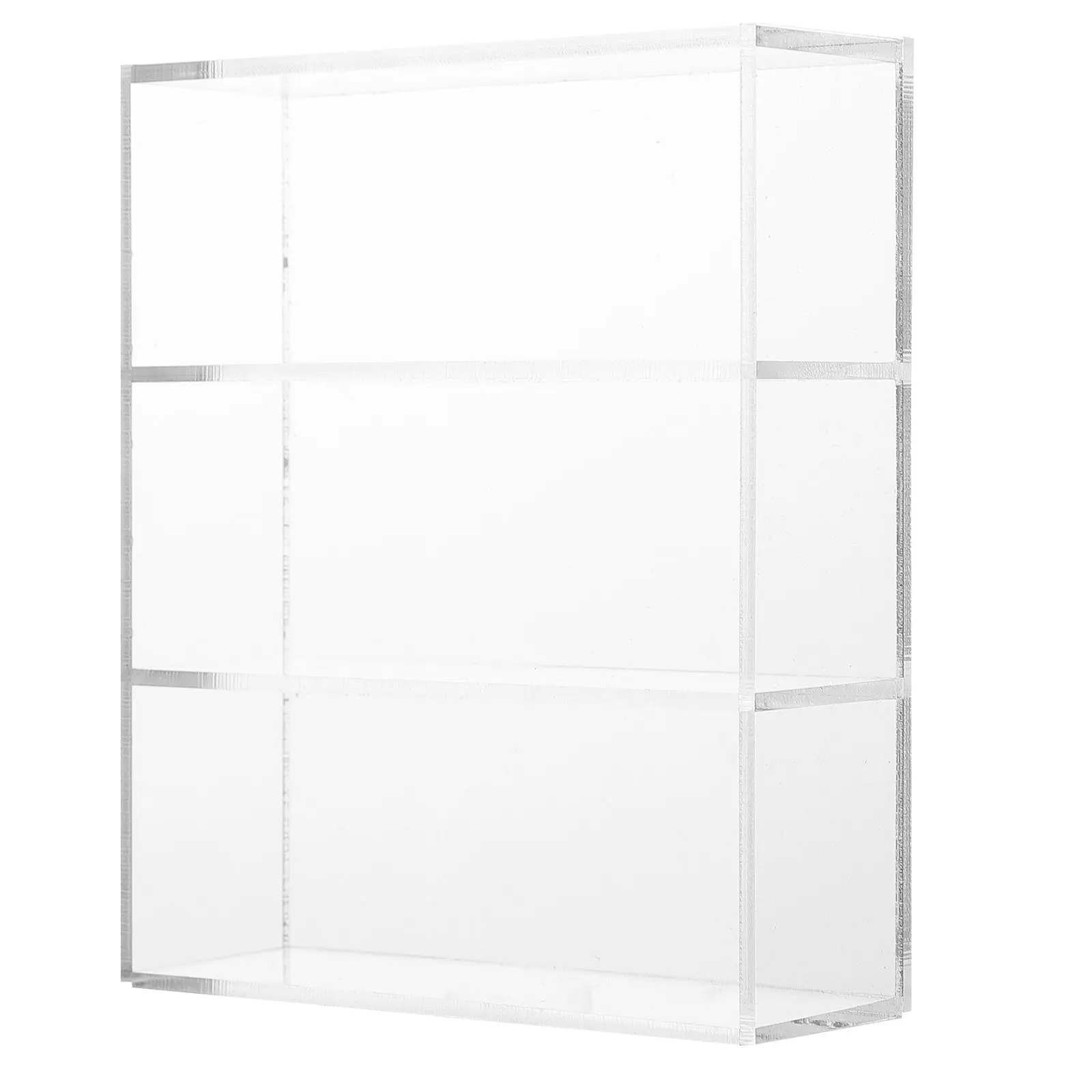 

Miniature Transparent Acrylic Cake Dessert Cabinet Mini Furniture for Mini House Accessory Display Ornament Miniature Model