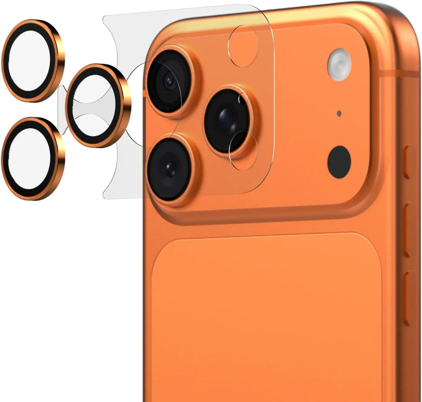 2-3 Stück Kameraobjektivschutz für iPhone 17 Pro Max |   Rundum-Schutz, kratzfest, Ausrichtungswerkzeug im Lieferumfang enthalten