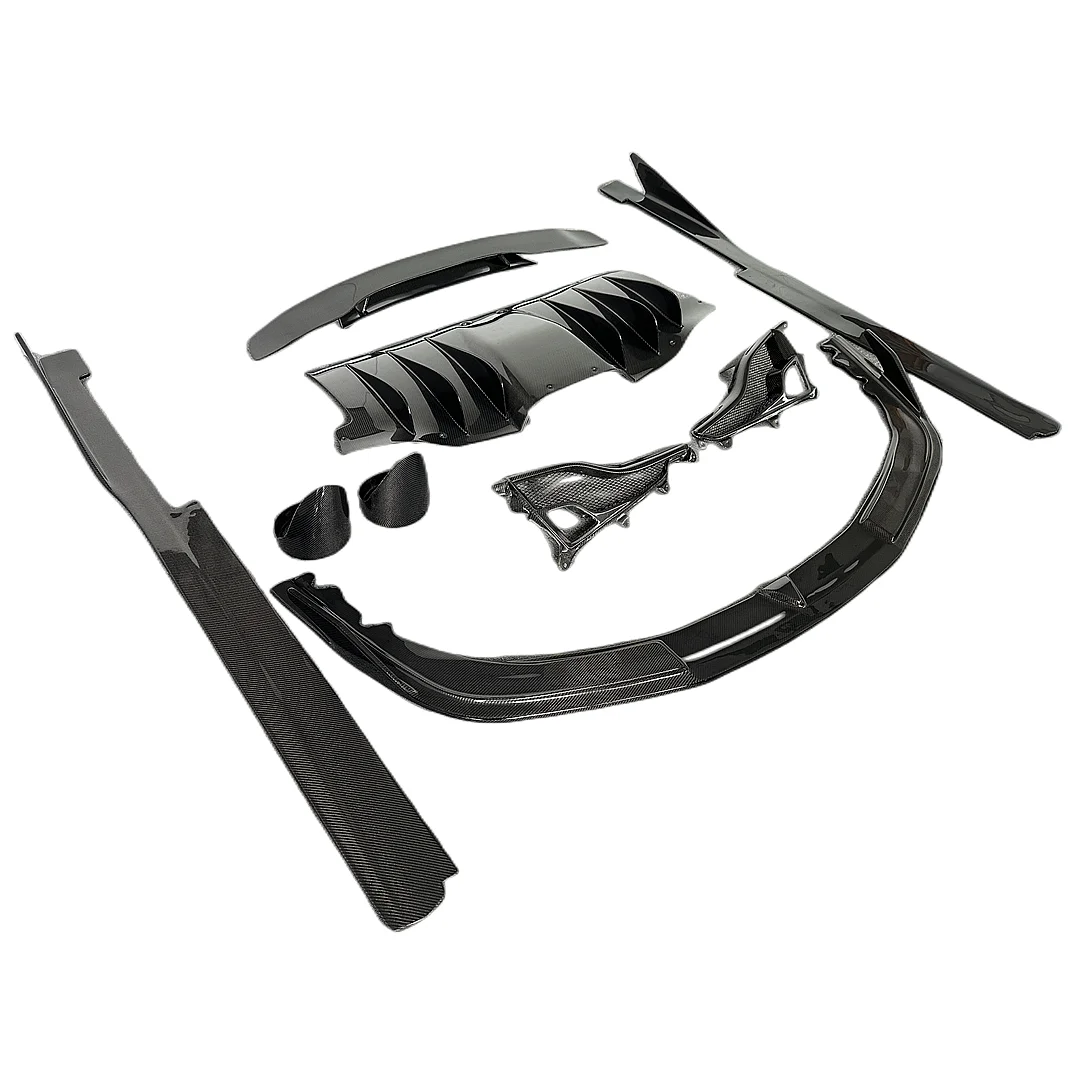 

458 Carbon Fiber Body Kit for Ferrar 458 Italia Spider Racing Car Front Lip Rear Diffuser Side Skirt Splitter Rear Trunk Spoiler