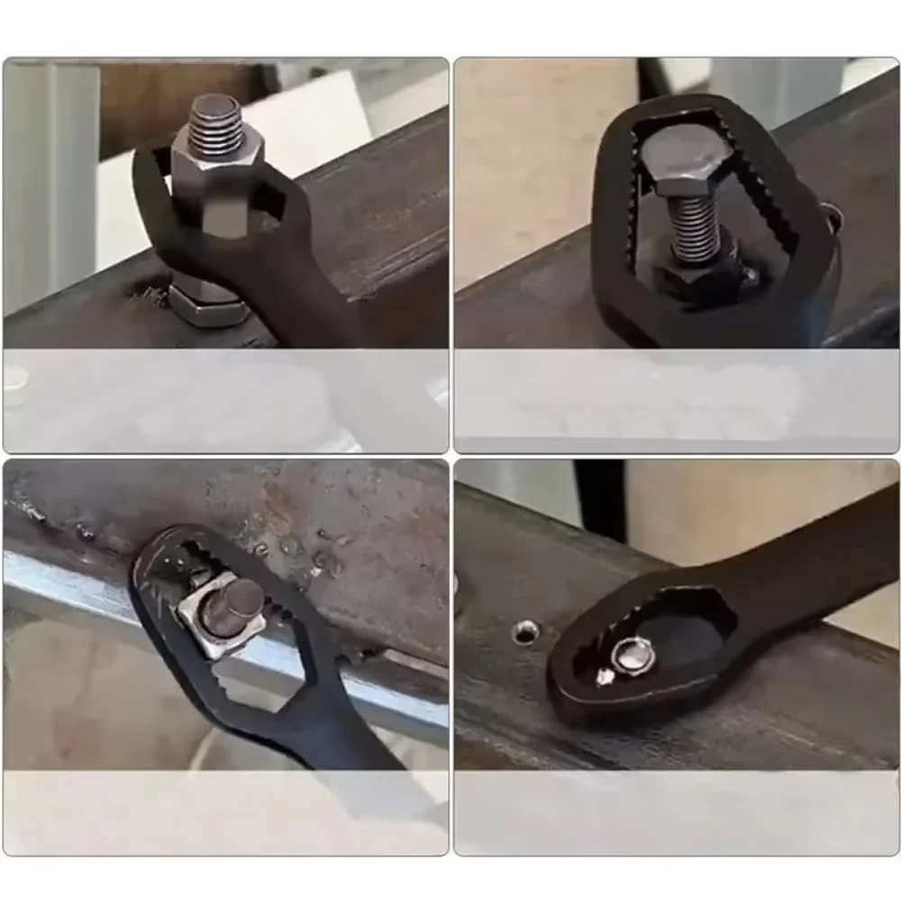1-4pcs Universal Adjustable Torx Wrench 3-17mm Double-Headed Self-Tightening Glasses Wrench Board for Factory Hand Tools Spanner