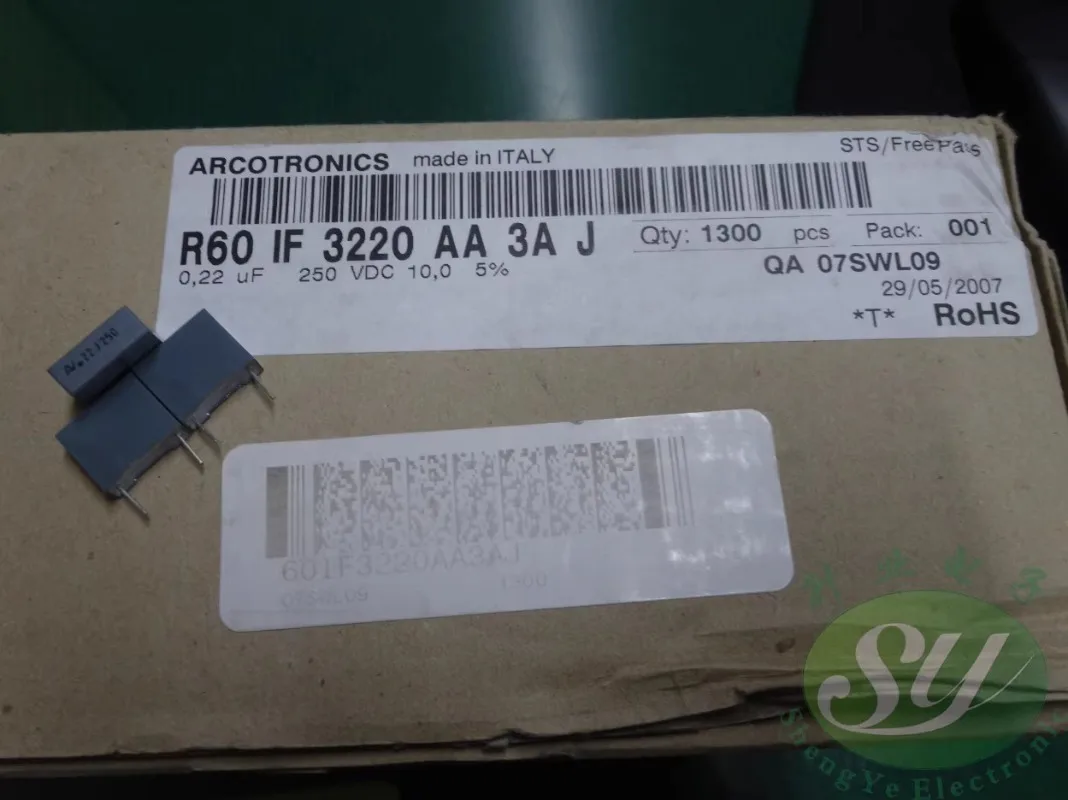 

20PCS AV R60 0.22uf/250V 220nf u22 224 New film capacitor 10MM