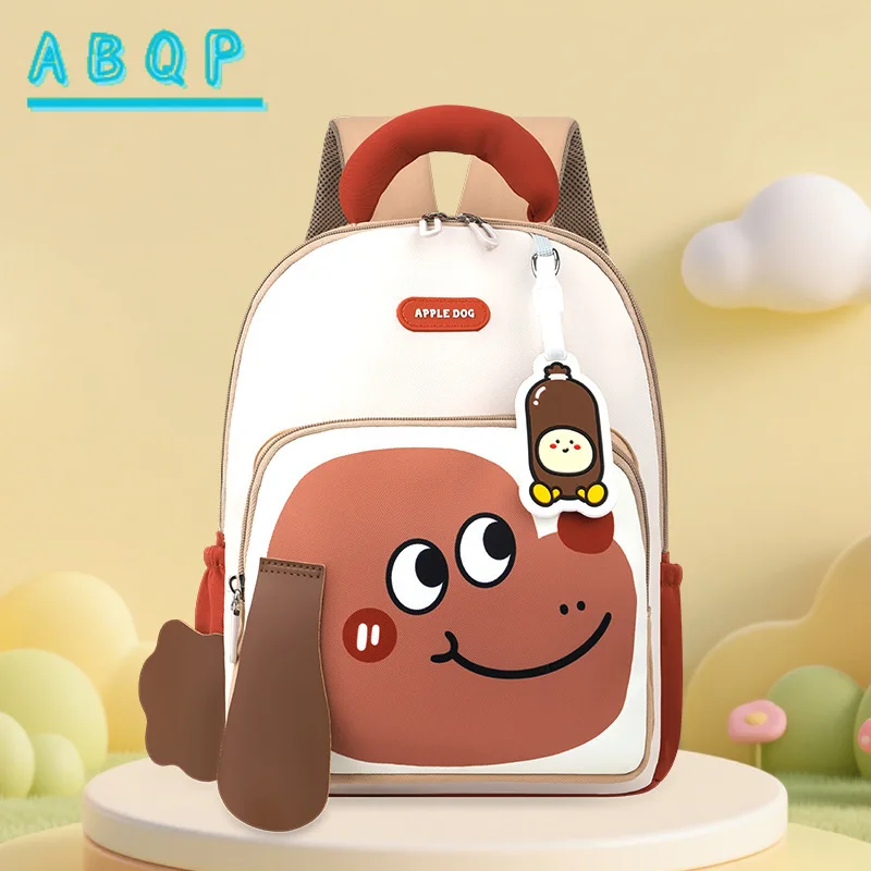 New Children's Schoolbag 3D Puppy Shape Boy and Girl Schoolbag Cartoon Cute Lightweight Kindergarten Schoolbag Large Capacity