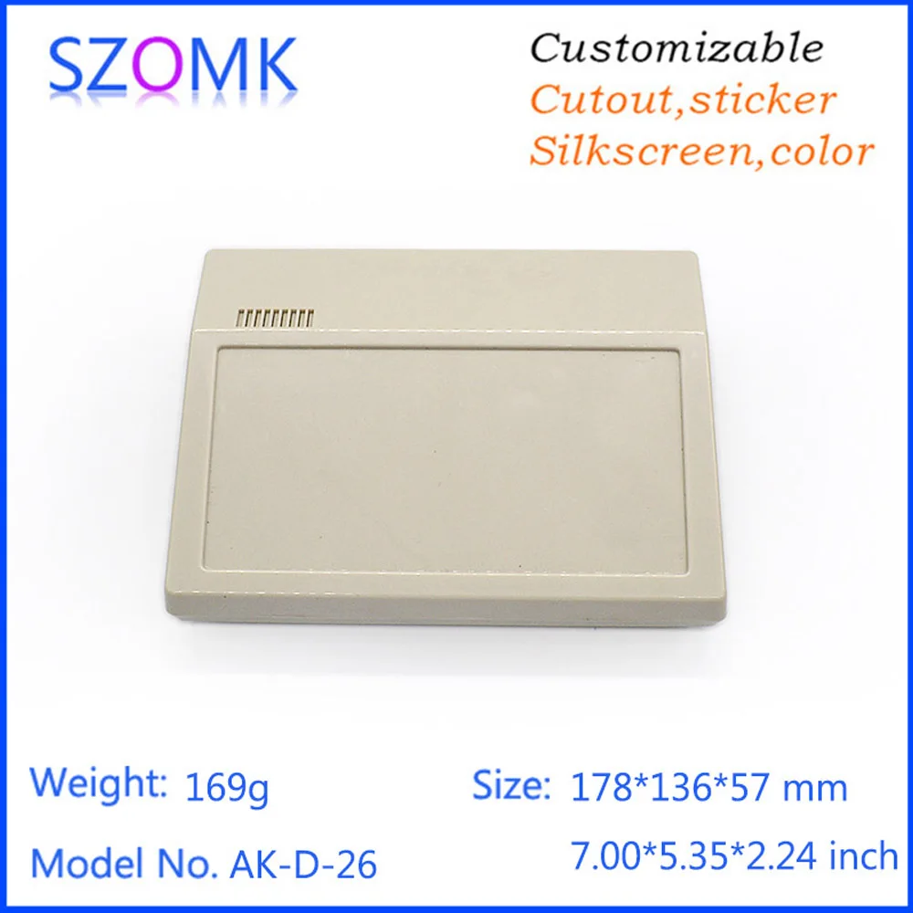 1Piece 178*136*57 mm plastic housing for connectors SZOMK hot selling desktop plastic enclosure for electronics plastic case