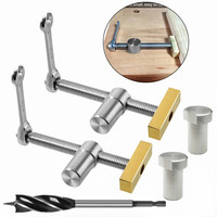 Woodworking Adjustable Desktop Clip Steel Fast Fixed Clip Clamp Fixture Vise Benches Joinery Carpenter Tool Fit for 19mm/20mm