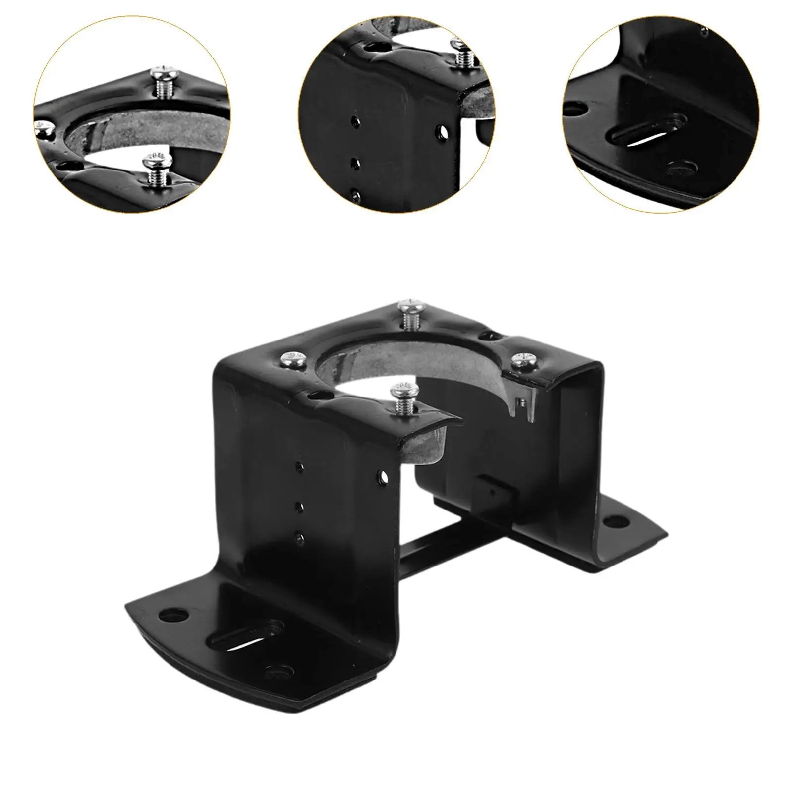 Ceiling Fan Mounting Bracket Cathedral Canopy Bracket Black Universal Support Stable for Living Room Metal Install Kit