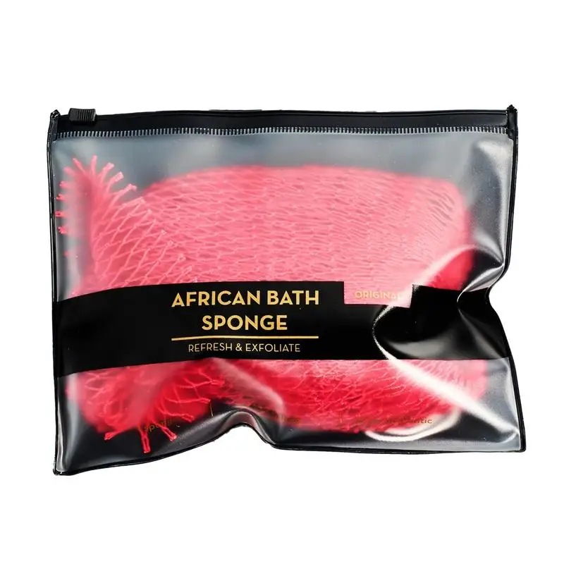 African Net Cloth Colorful Washcloth Body Exfoliator Reusable Bath Sponge Washcloth African Scrubbing Long Net Rag Shower