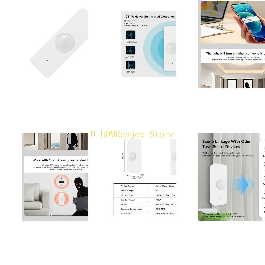 

B0KF Пассивные датчики обнаружения движения человека с низким энергопотреблением для домашнего использования