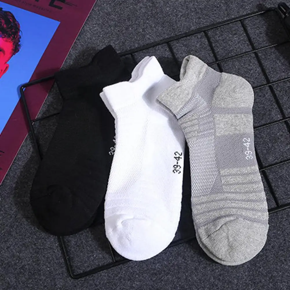 

Summer Boat Socks Mens Socks Breathable Short Boat Socks Male Casual Soft Comfy Socks Sweat Absorbing Sports Socks Running Socks