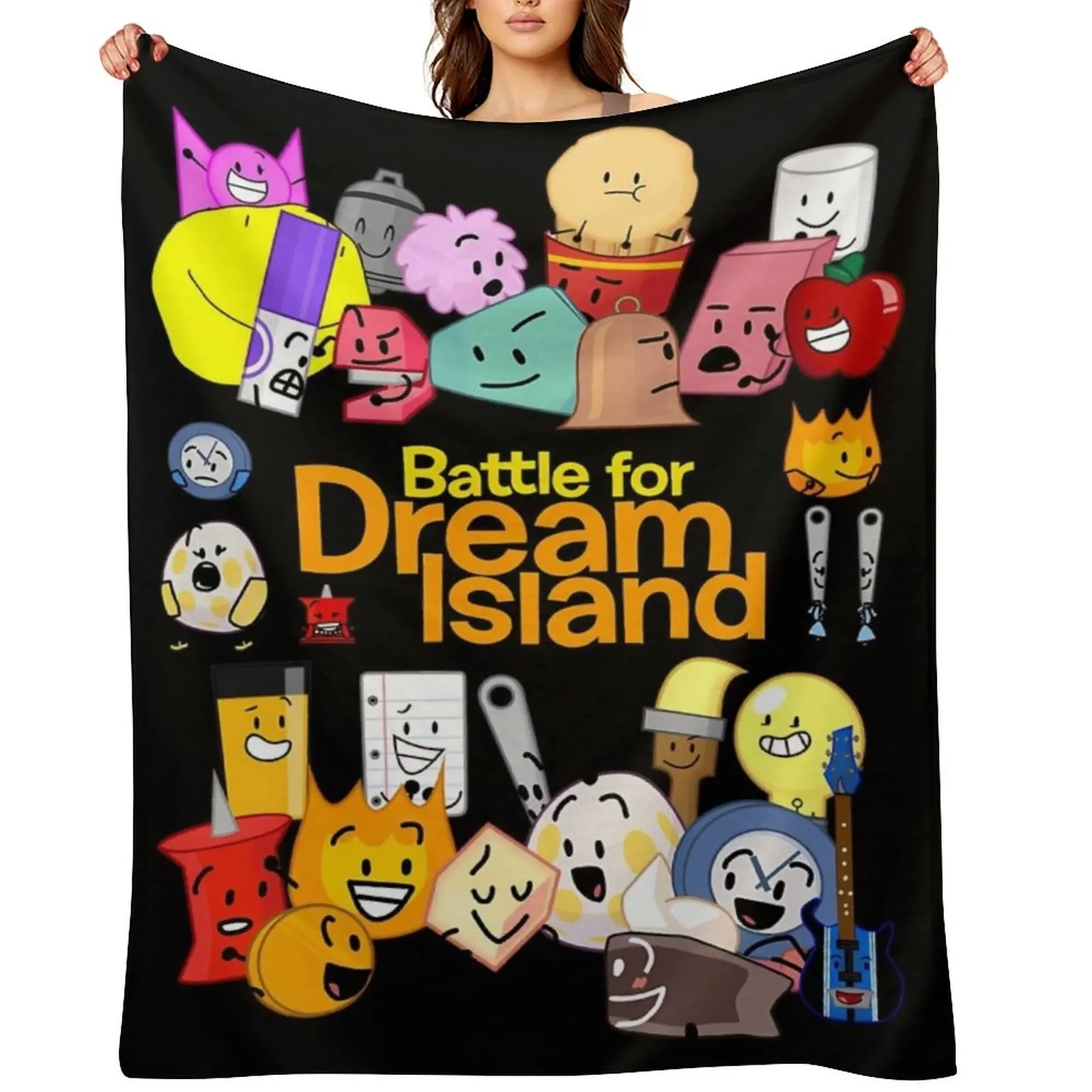 

Battle For Dream Island Throw Blanket Decorative Sofas Warm Sofas Cute Plaid Blankets