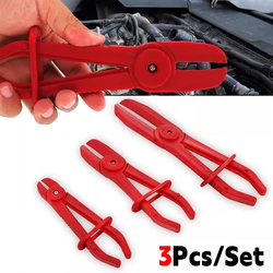3PCS Car Hose Clamp Kit Hose Pinch Off Plier Flexible Hose Clamp Brake Pipe Fuel Water Line Radiator Pliers Plastic Repair Tool