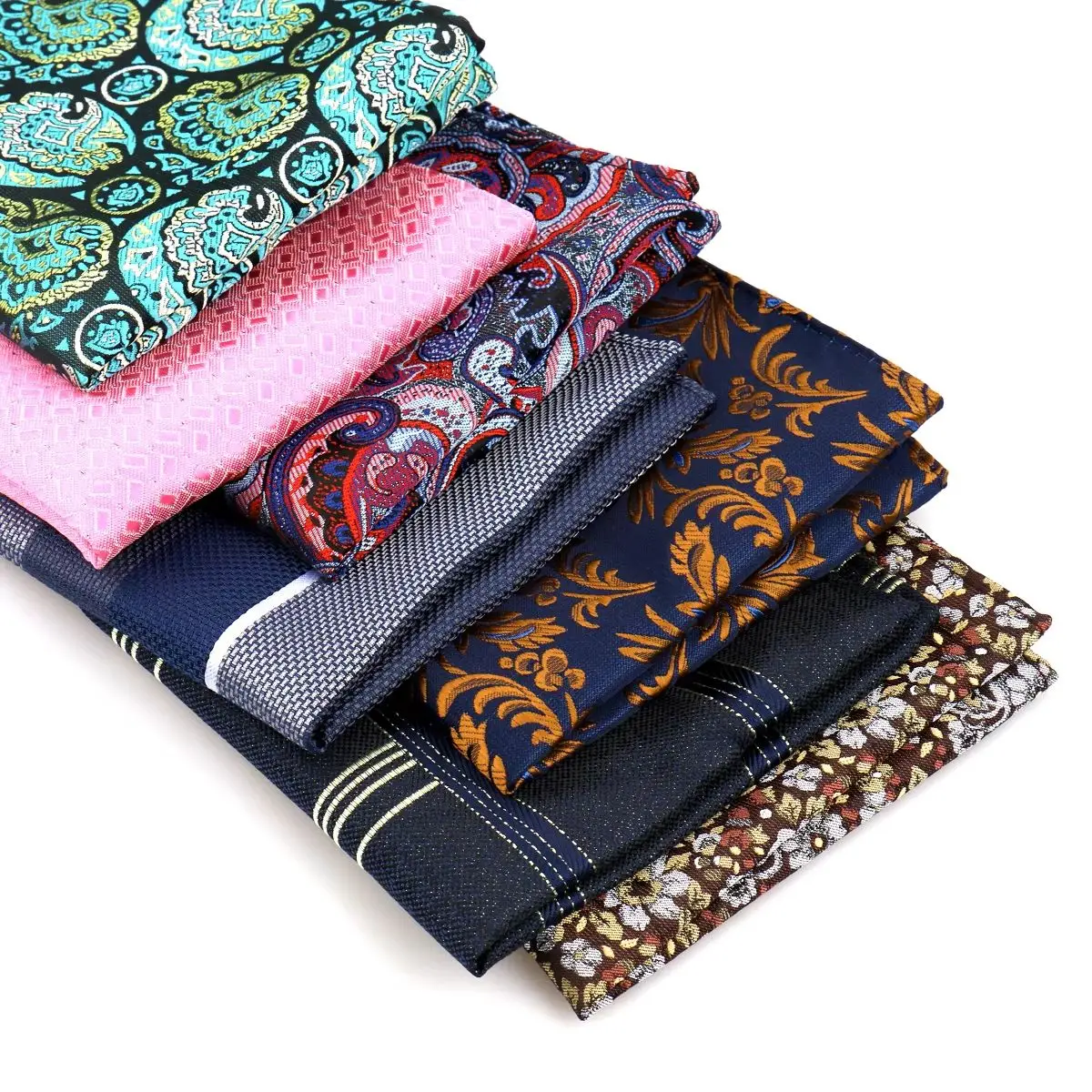 Elegant Men Pocket Square Luxury Paisley Stripe Floral Multiple Colors Available Banquet Business Formal Party Accessories
