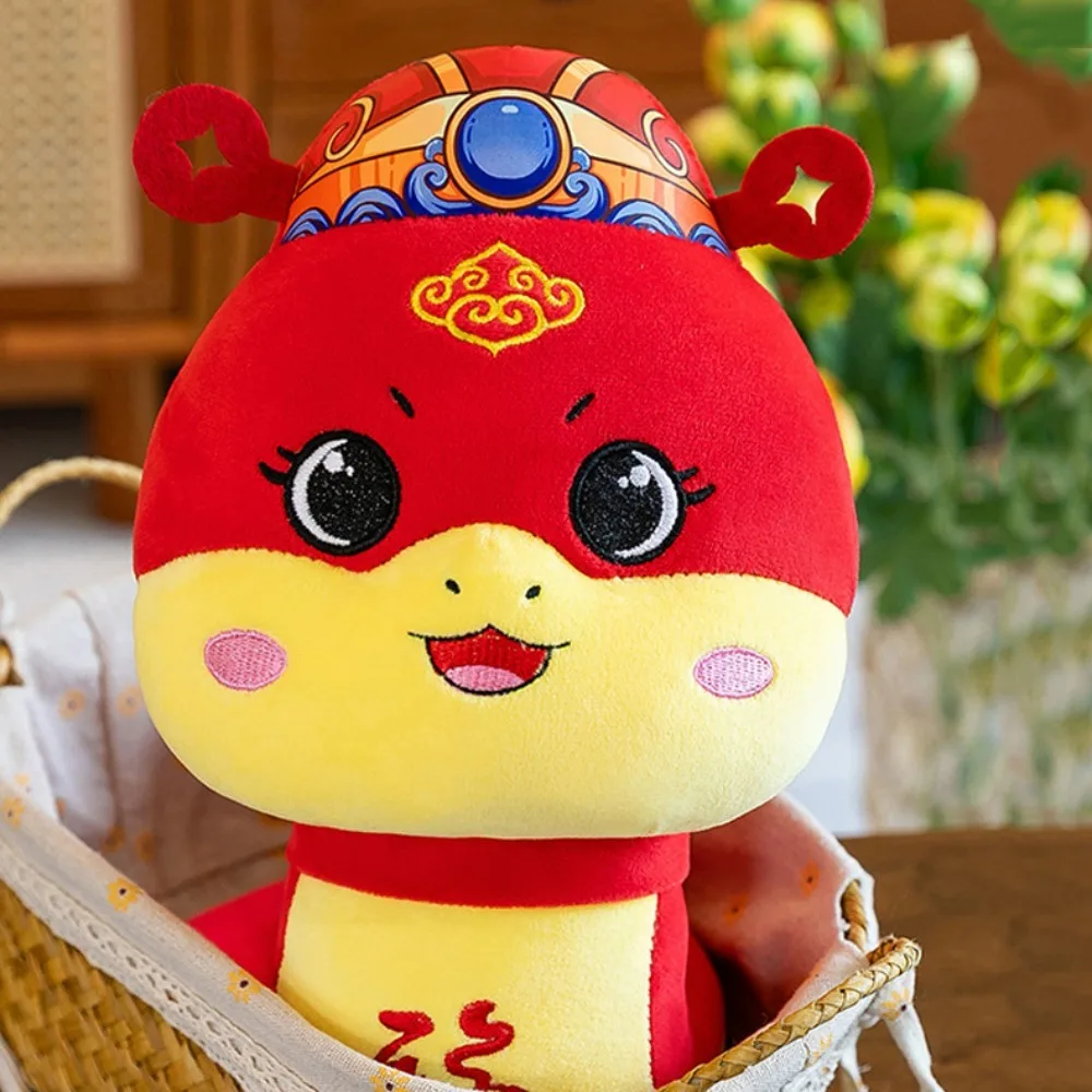 Big Eyes Snake Year Plush Toy Chinese Style Good Luck Wealth Snake Year Mascot Toy Blessing The God of Wealth