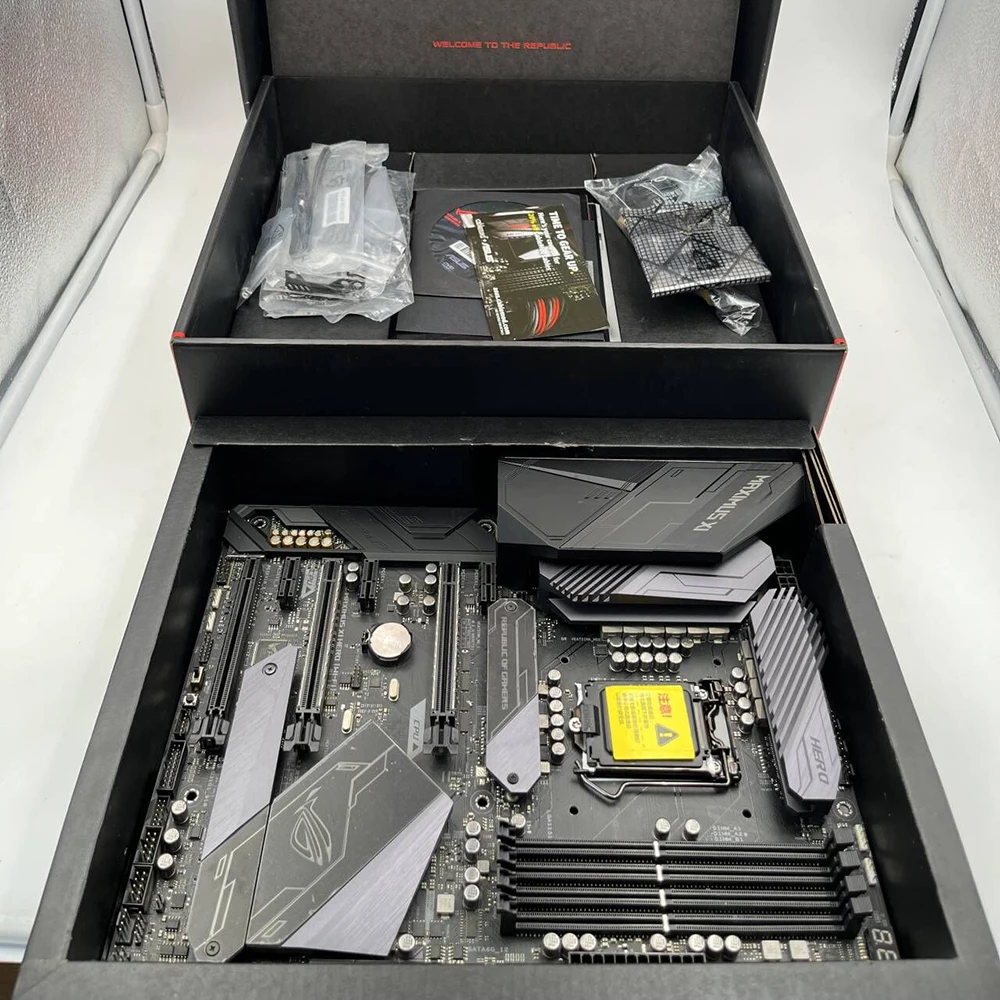 Imagem -06 - Placa-mãe Desktop para Asus Rog Maximus xi Z390 Lga1151 Ddr4 64gb Atx Pci-e 3.0 Wi-fi