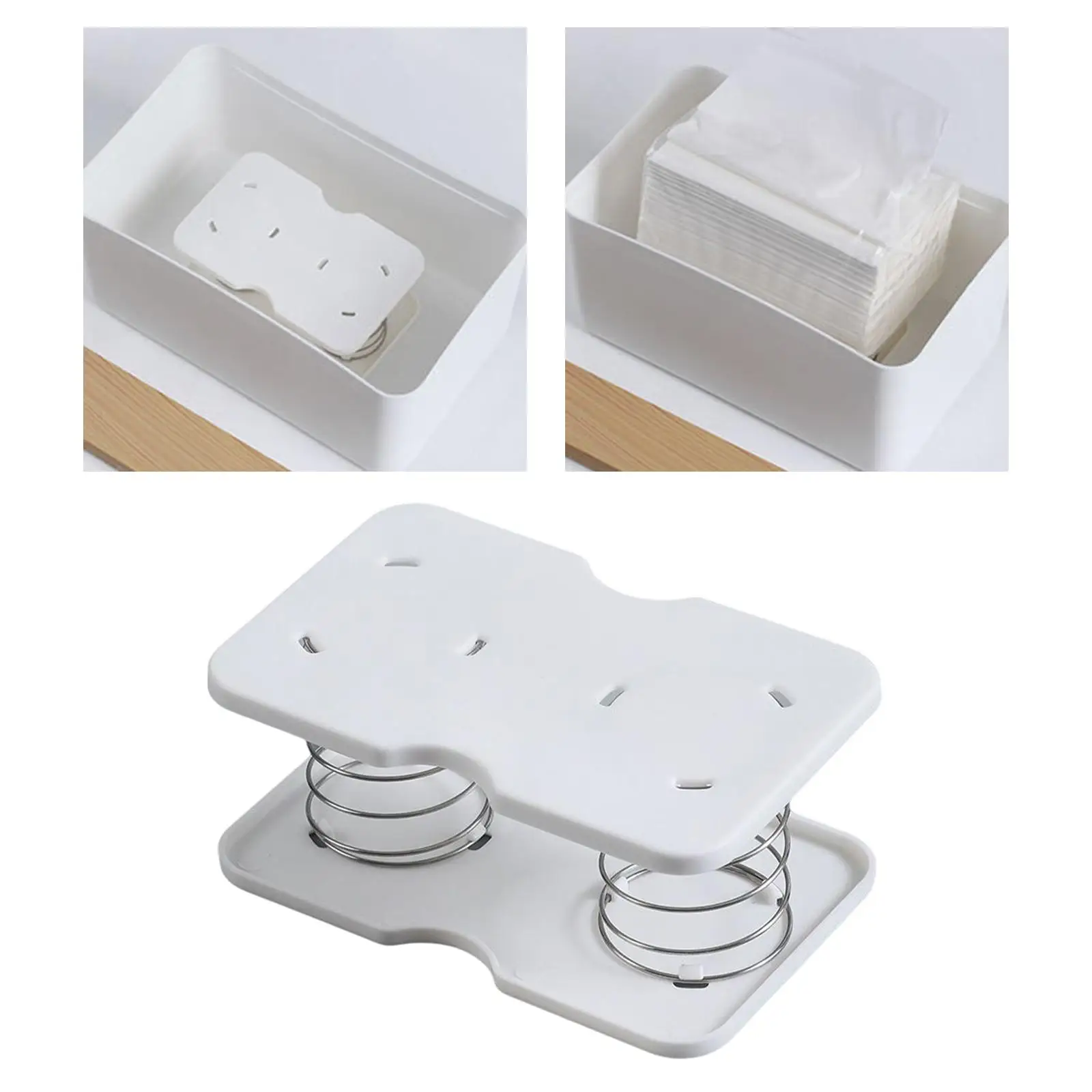 Tissue Box Spring Support Durable presents Bottom Support Storage Box Spring Sheet Bracket For Kitchen Office Room Living Room