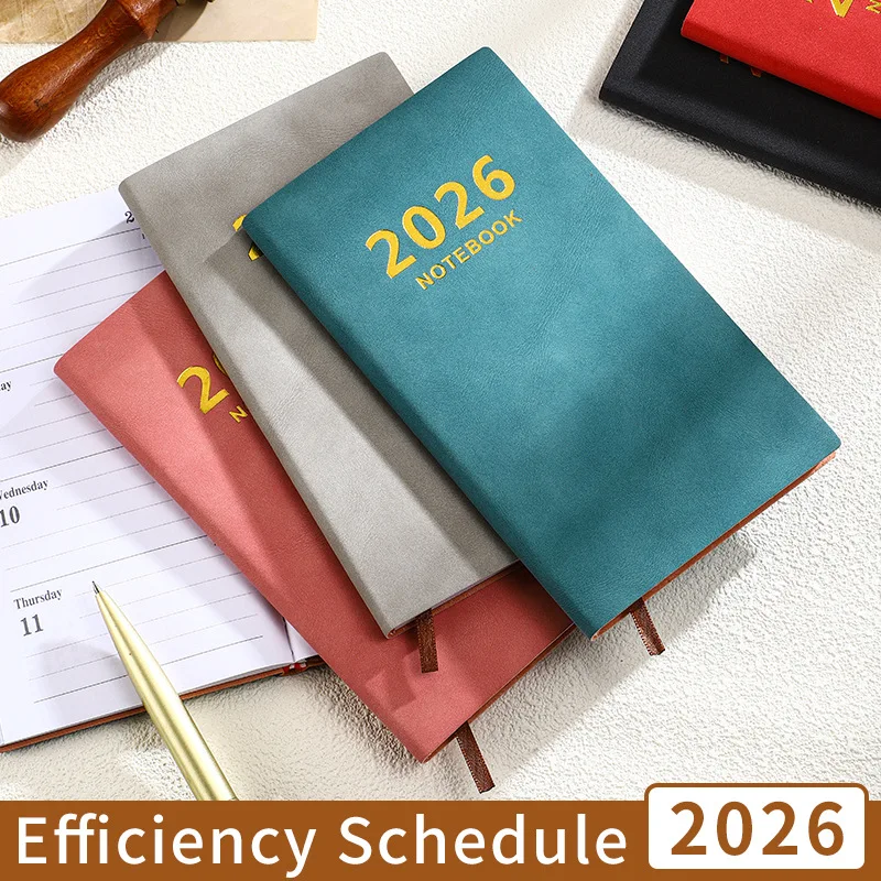

2026 Calendar Smart Notebook 365 Day Daily Planner Calendar Notebooks, A6 Self Discipline Agenda Notebook Monthly Planner 2026