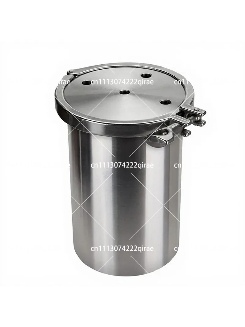 2L Pressure Tank 304 Stainless Steel Glue Storage Dispenser with Safety Valve Fluid Dispensing Bucket